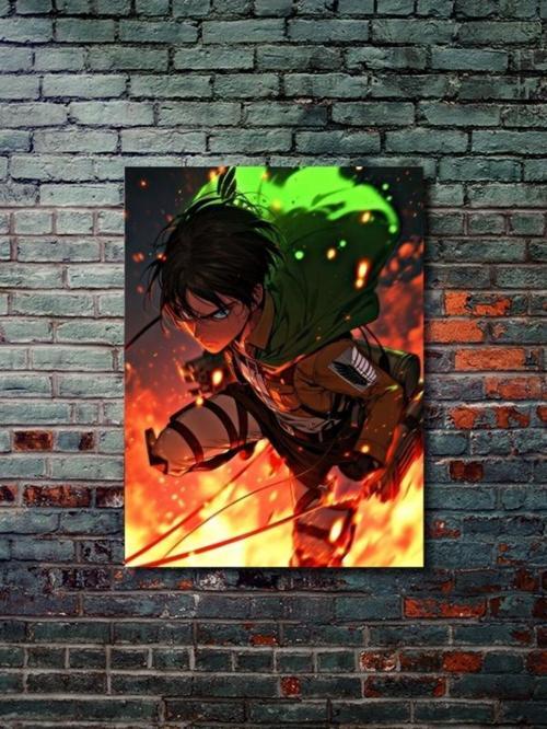 Levi Ackerman - Attack On Titan, Anime - Manga Serisi, Özel Tasarım Kağıt Poster, Duvar Sanatı