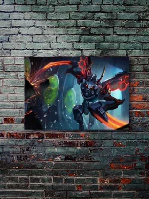 Khazix, League Of Legends, Eşsiz Tasarım Oyun, Karakter Posterleri, Özel Tasarım Kağıt Poster,