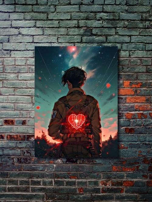 Levi Ackerman - Attack On Titan, Anime - Manga Serisi, Özel Tasarım Kağıt Poster, Duvar Sanatı