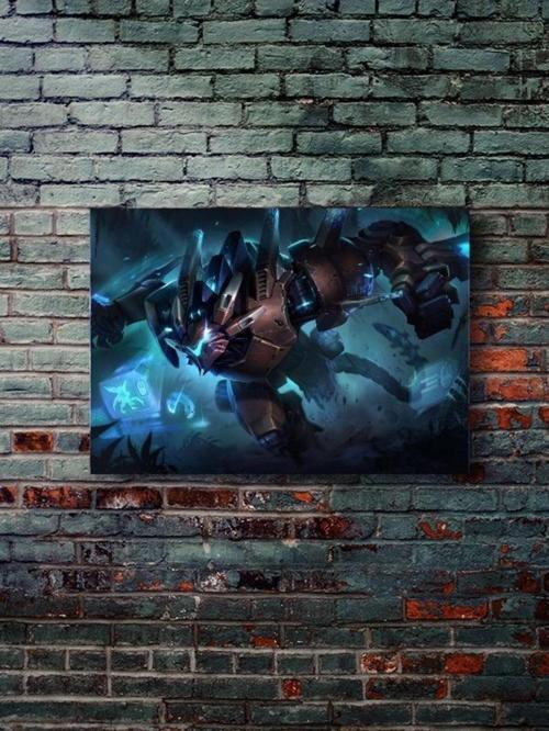 Rengar - League Of Legends - Gaming Posterleri, Özel Tasarım Kağıt Poster