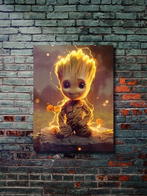 Groot, Marvel, Dizi, Film Ve Karakter Özel Tasarım Poster Serisi, Eşsiz Tasarım,