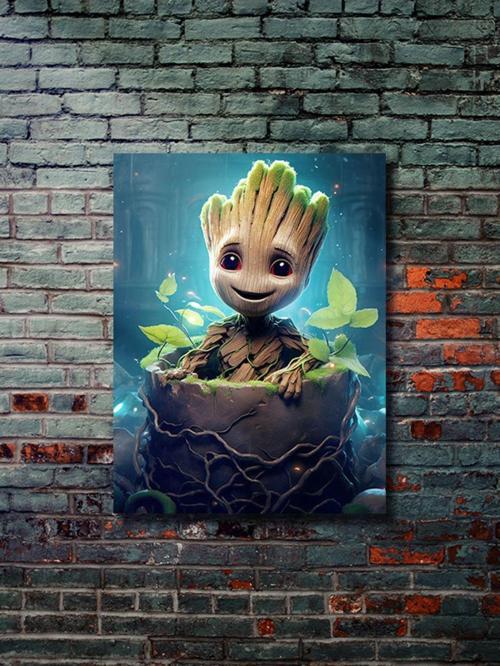 Groot, Marvel, Dizi, Film Ve Karakter Özel Tasarım Poster Serisi, Eşsiz Tasarım,