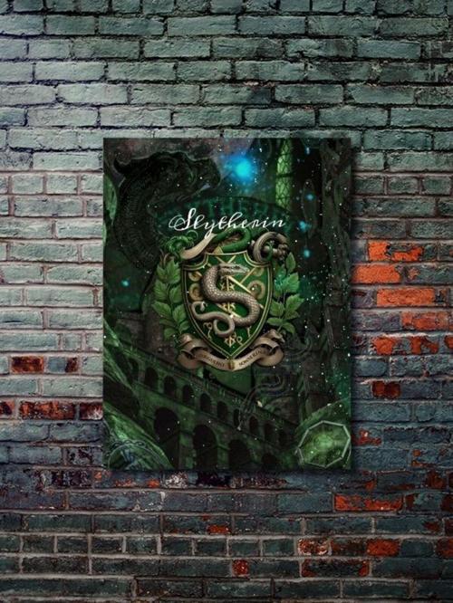 Slytherin - Harryy Potter - Film & Dizi Posterleri, Özel Tasarım Kağıt Poster, Duvar Sanatı