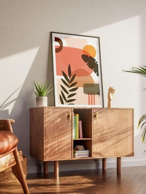 Bohem Minimalist Tasarım, Boho Sanatı Posterleri, Özel Tasarım Kağıt Poster