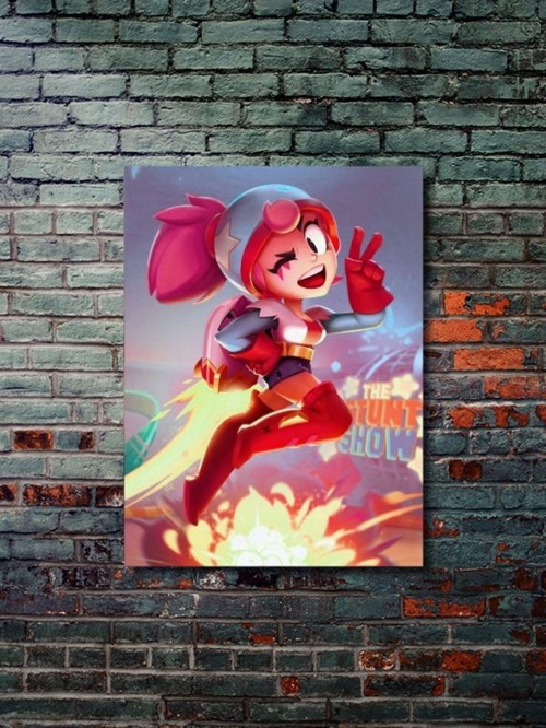 Brawl Stars, Eşsiz Tasarım Oyun, Karakter Posterleri, Özel Tasarım Kağıt Poster