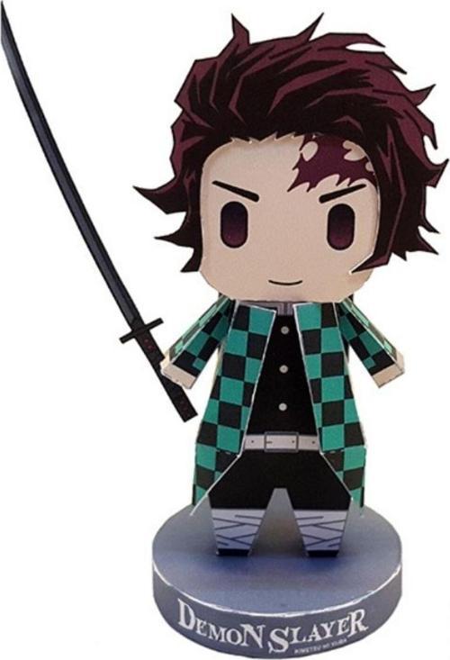 Tanjiro - Demon Slayer - Kreatif Hobi, Kesime Hazır Kağıt Maket, Çocuklar Ve Yetişkinler İçin Uygun