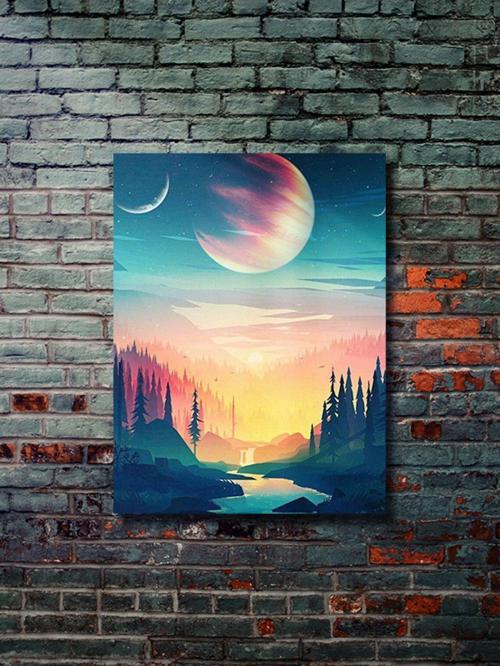 Manzara, Doğa Temalı Poster, Özel Tasarım Kağıt Poster, Duvar Sanatı