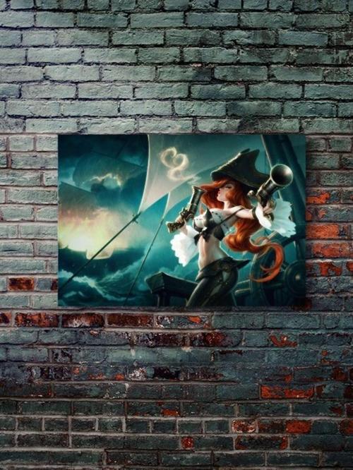 Miss Fortune - League Of Legends - Lol - Oyun Posterleri, Özel Tasarım Kağıt Poster