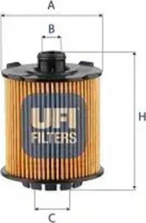 UFI Yağ Filtresi S60/S90/XC40/XC60/XC90 2016 32257032 25.VCC.01
