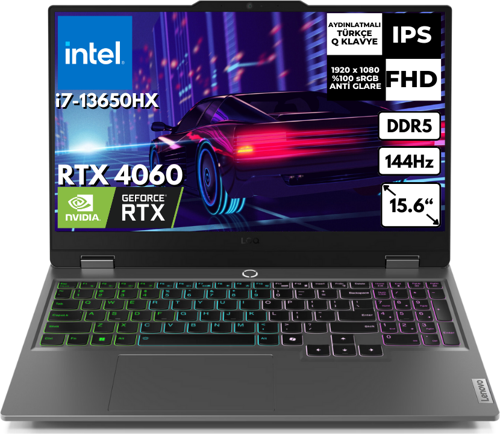 LOQ 15IRX9 i7-13650HX 64-GBDDR5 512 GB SSD 8GB RTX4060 15.6" Free 83DV012ATRAR21