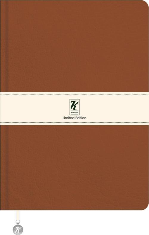 Çizgili Termo Deri ve Esnek Kapak Limited Edition Defter 17 x 24 CM - Kahverengi