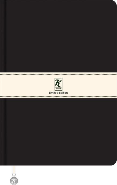 Çizgili Termo Deri ve Esnek Kapak Limited Edition Defter 17 x 24 CM - Siyah