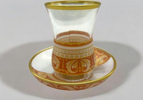 Gold Desenli 6 Kişilik 12 Parça Çay Takımı