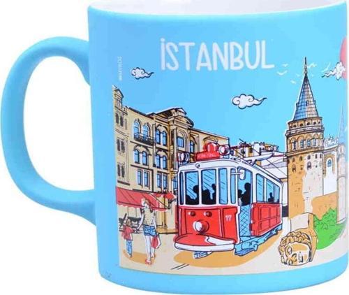 İstanbul Temalı Kutulu Seramik Kupa T 82*90 Mm