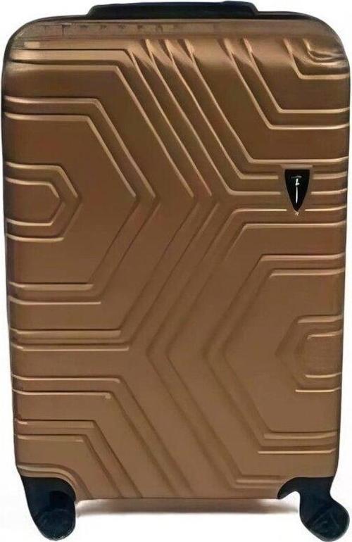 Silikon Kırılmaz Kabin Boy Valiz Gold