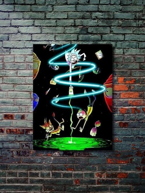 Rick And Morty - Film & Dizi Posterleri, Özel Tasarım Kağıt Poster, Duvar Sanatı