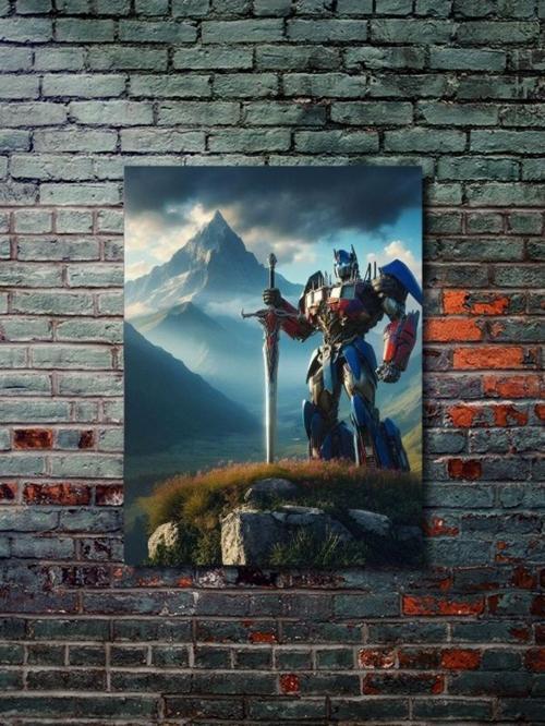 Optimus Prime - Transformers - Dizi, Film Ve Karakter Özel Tasarım Poster Serisi, Eşsiz Tasarım,