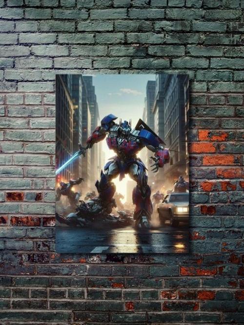 Optimus Prime - Transformers - Dizi, Film Ve Karakter Özel Tasarım Poster Serisi, Eşsiz Tasarım,