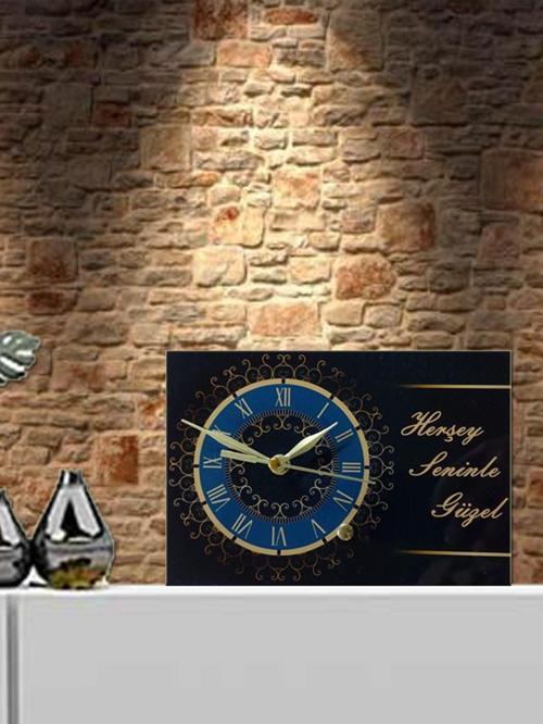 Mandala Masa Saati,Yeşil Ve Gold'Un Muhteşem Uyumu Masanıza Dekoratif Bir Hava Katacaktır.