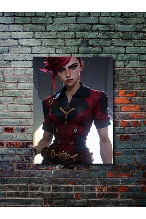 Vi - Arcane - Lol - Oyun Posterleri, Özel Tasarım Kağıt Poster