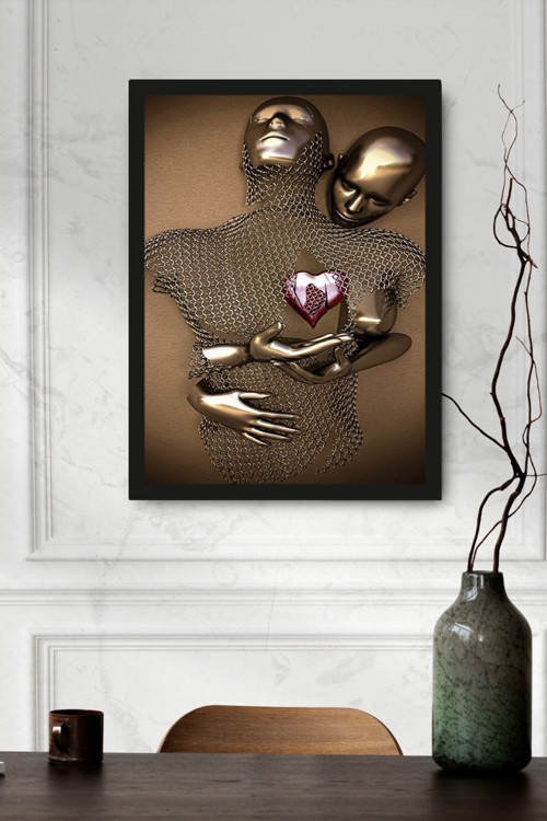 Modern Sanatsal Çerçevesiz Duvar Dekorasyon Tablo 40X30
