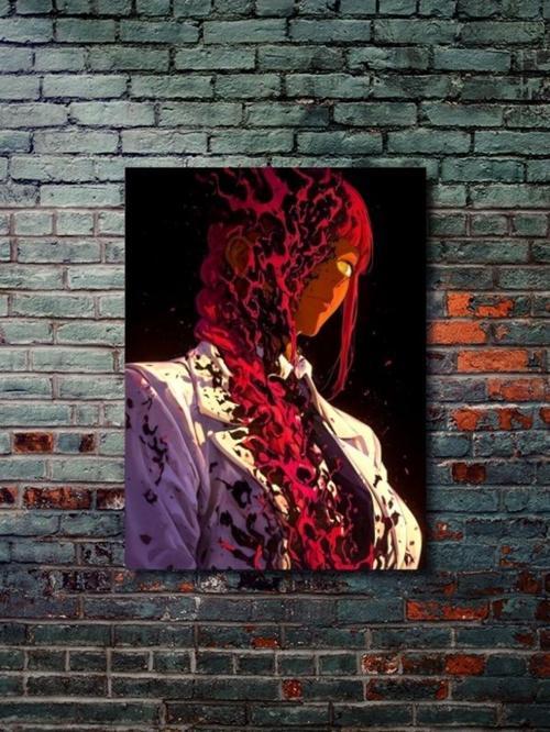 Makima - Chainsaw Man, Anime - Manga Serisi, Özel Tasarım Kağıt Poster, Duvar Sanatı