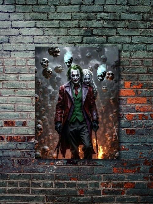 Joker Ve Harley Quinn, Dizi, Film Ve Karakter Özel Tasarım Poster Serisi, Eşsiz Tasarım