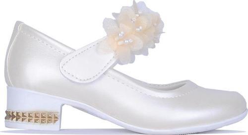 26-Herbebe Fırfırlı 3Cm Kız Çocuk Topuklu Ayakkabı