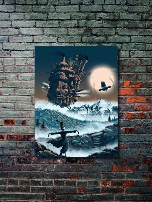 Yürüyen Şato (Howl'S Moving Castle) - Anime & Manga Posterleri, Özel Tasarım Kağıt Poster