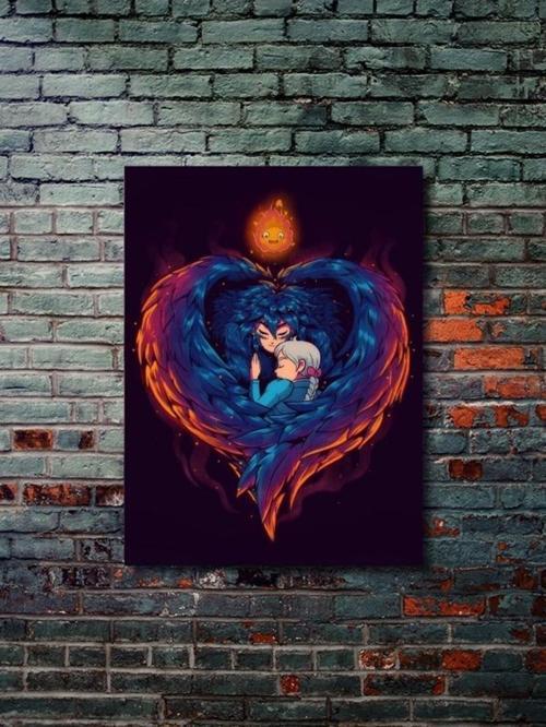 Yürüyen Şato (Howl'S Moving Castle) - Anime & Manga Posterleri, Özel Tasarım Kağıt Poster