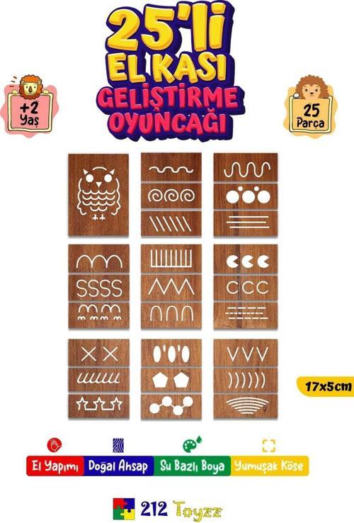 25 Li El Kası Geliştirme Yazı Çizgi Egzerisiz Çalışmaları Çocuk Oyun Oyuncak