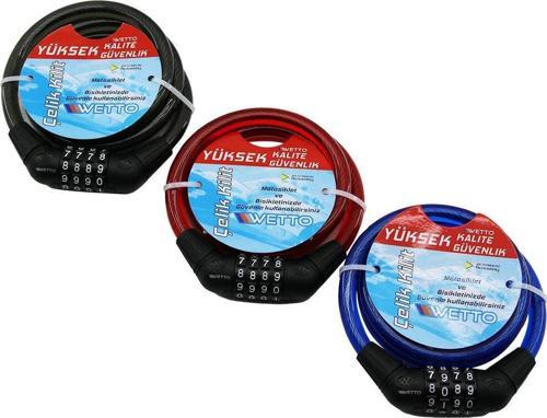 ŞİFRELİ 12X1000MM BİSİKLET KİLİT-Findit