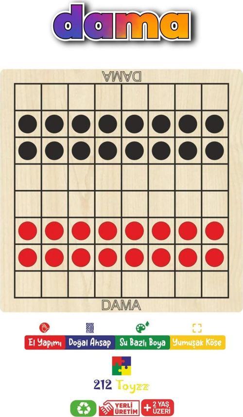 Ahşap Dama Akıl, Zeka Ve Strateji Oyunu Dama