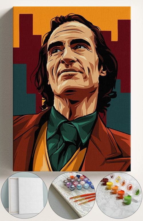 Sayılarla Boyama Çerçeveli Hobi Seti Numaralı Tuval Fırça Boya Kasnaklı 40X50 Cm Joker