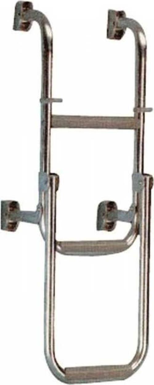 Krom Katlanır Merdiven 2+1 Basamaklı