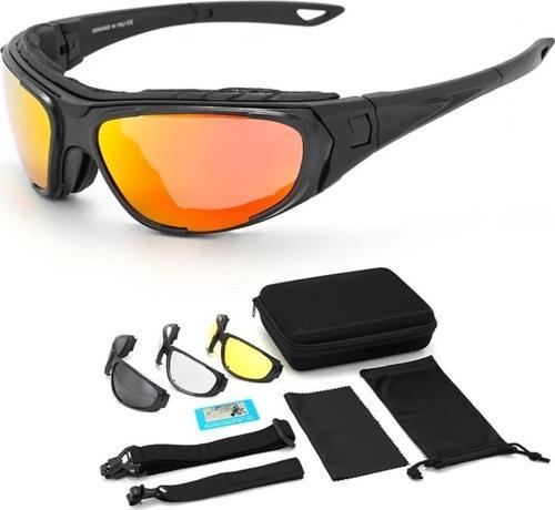 Usa Military Daisy C9 4 Lensli Polarize Taktikal Gözlük