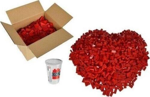 SIMBA 4118922 BLOX 500 RED 8 PIN BRICKS LOOSE-6