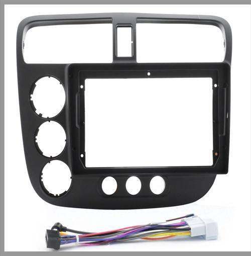 Honda Civic VTEC2 2001-2006 9'' SİYAH ANDROID MULTİMEDYA ÇERÇEVESİ - SOKET
