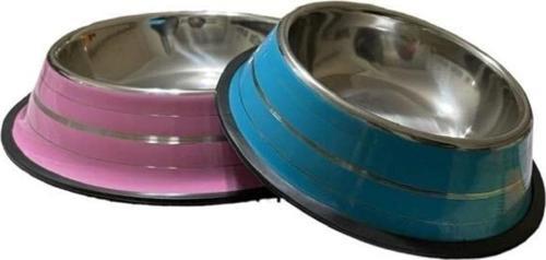 Kedi Ve Köpek Için Mama Ve Su Kapı 2 Adet Mama Kabı 30 Cm Su Kabı 22 Cm Dir Pembe Mavi