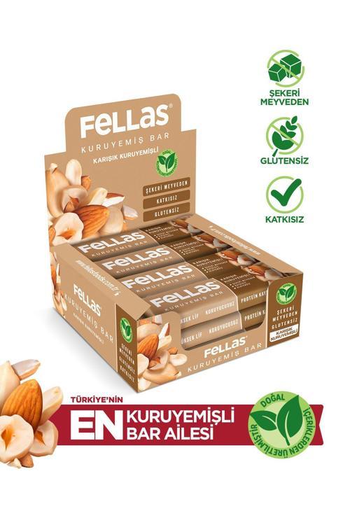 Karışık Kuruyemişli Kuruyemiş Bar 30 gr X 12 Adet