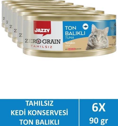 Zero Grain Yetişkin Kedi Ton Balıklı 90 gr X 6 Adet