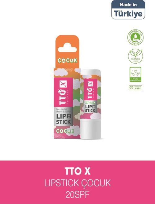 X Çocuklara Özel 20 SPF Korumalı Lipstick