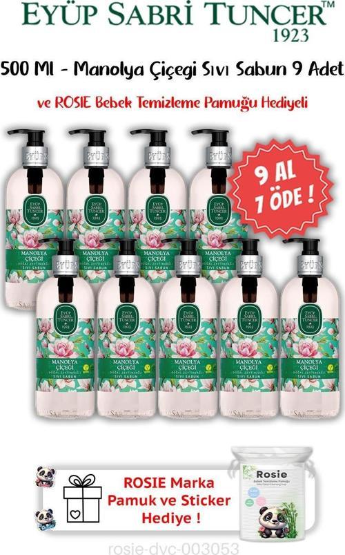 Manolya Çiçeği Sıvı Sabun 9 AL 7 ÖDE 500 ML ve ROSIE Hediyeli