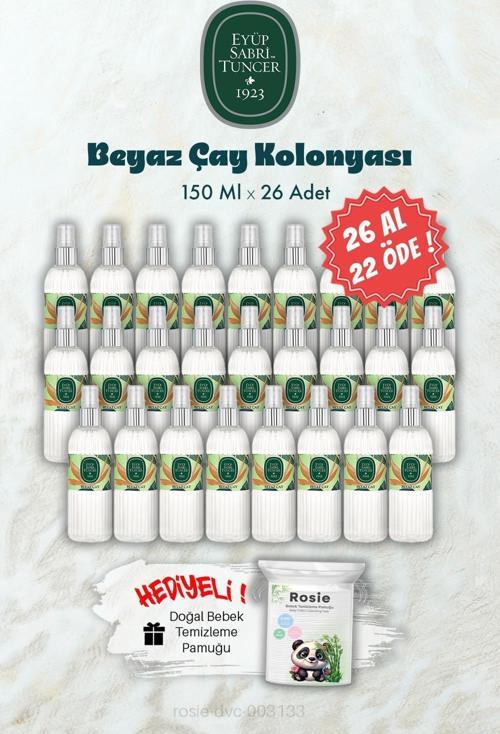 26 AL 22 ÖDE 150 ML Beyaz Çay Kolonyası ve ROSIE Hediye