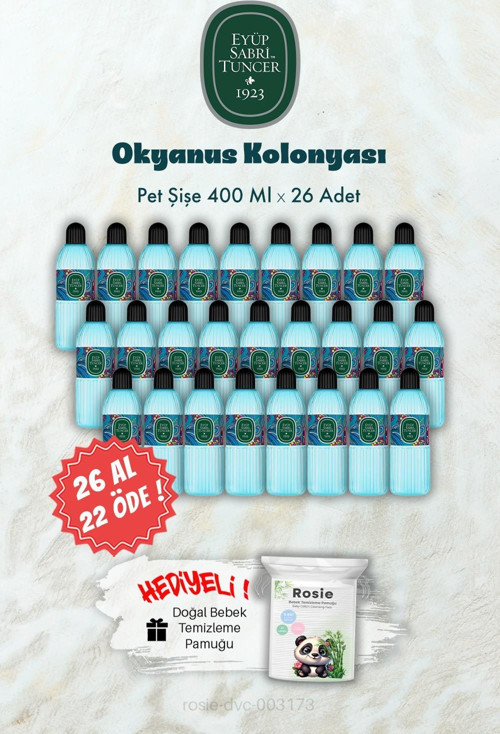26 AL 22 ÖDE 400 ML Okyanus Kolonyası ve ROSIE Hediye