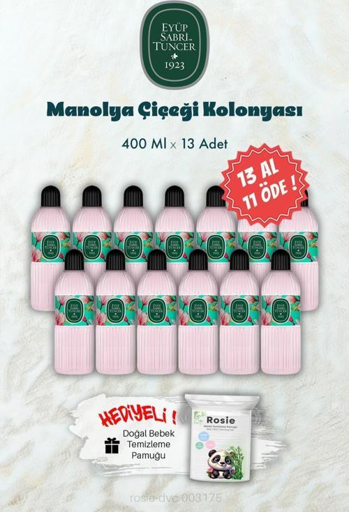 400 ML 13 AL 11 ÖDE Manolya Çiçeği Kolonyası ve ROSIE Hediye