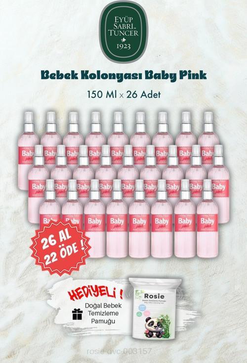 Baby Pınk 26 AL 22 ÖDE 150 ML Bebek Kolonyası ve ROSIE Hediye
