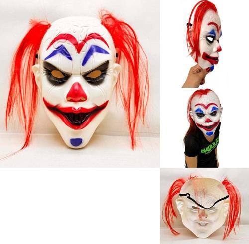 Kızıl Saçlı Joker Palyaço Maskesi TdrTR