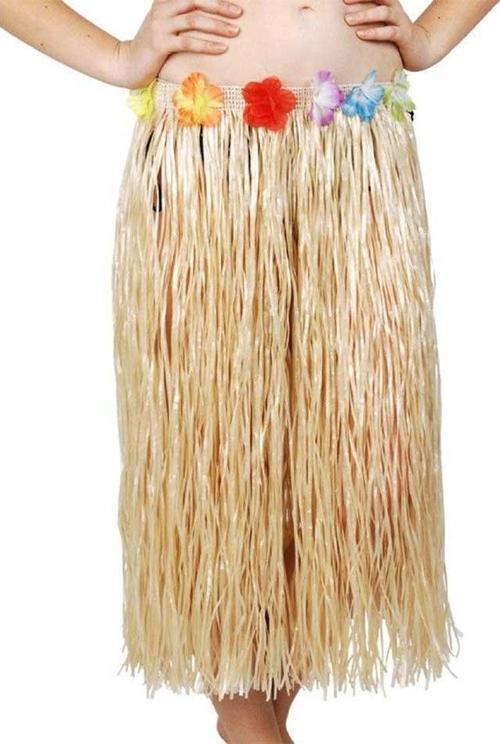 Hawaii Tarzı Hula Eteği – 60 cm Hasır Naturel Etek