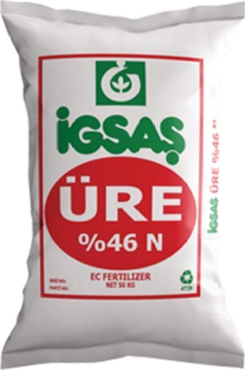 Üre %46 N Azotlu Ağaç Toprak Bitki Meyve Sebze Üst Katı Konsantre Gübresi 50 Kg